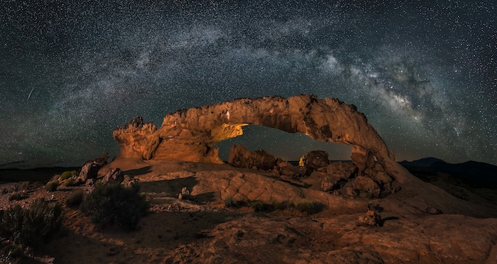 Milky Way Sunset Arch Wallpaper