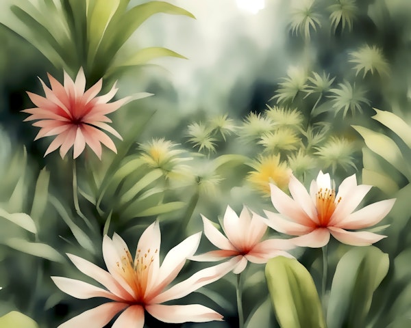 Moody Tropical Flower Dream