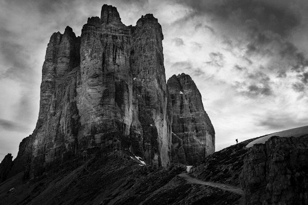 Tre Cime tear of snow