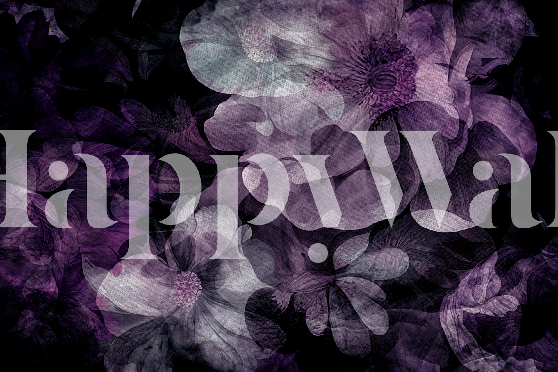 Moody Exotic Dream Bloom tapet i ett rum