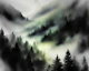 Misty Forest Lights