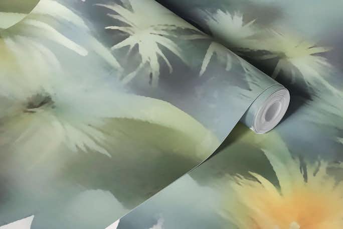 Tropical Jungle Watercolourwallpaper roll