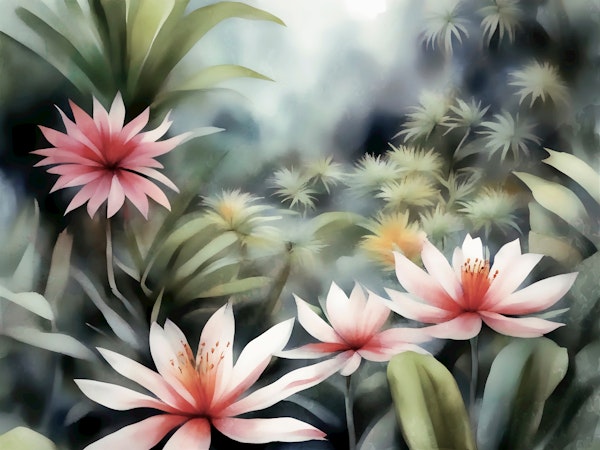 Tropical Jungle Watercolour