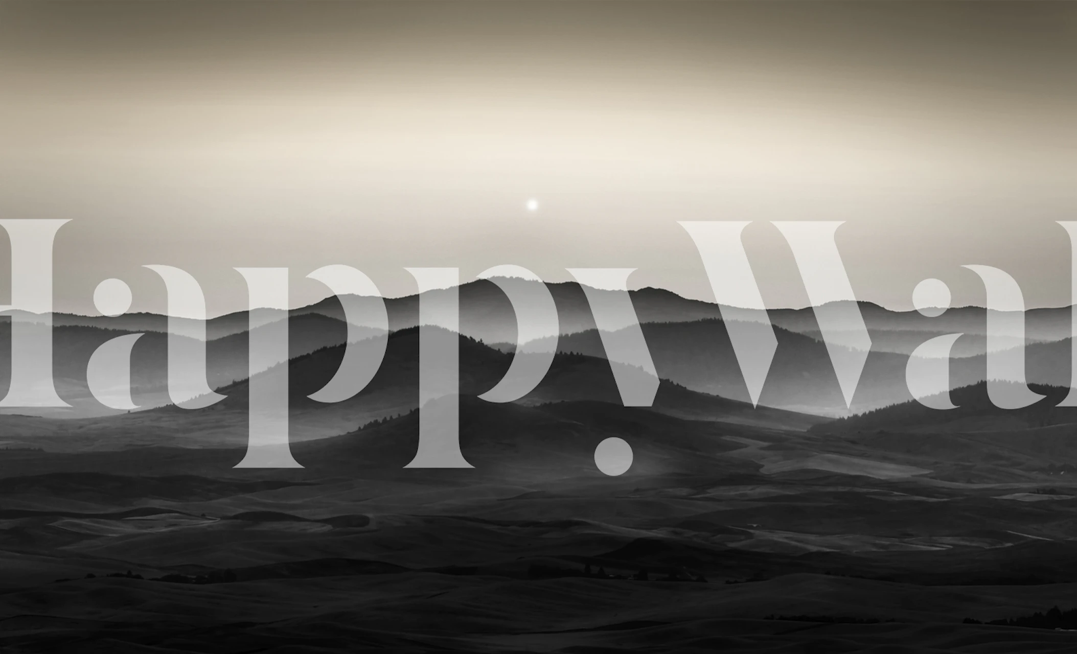 Palouse Fields behang weergegeven in een kamer