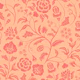 Art Nouveau Floral - Peach Fuzz