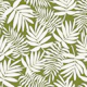 white palm leaves on green