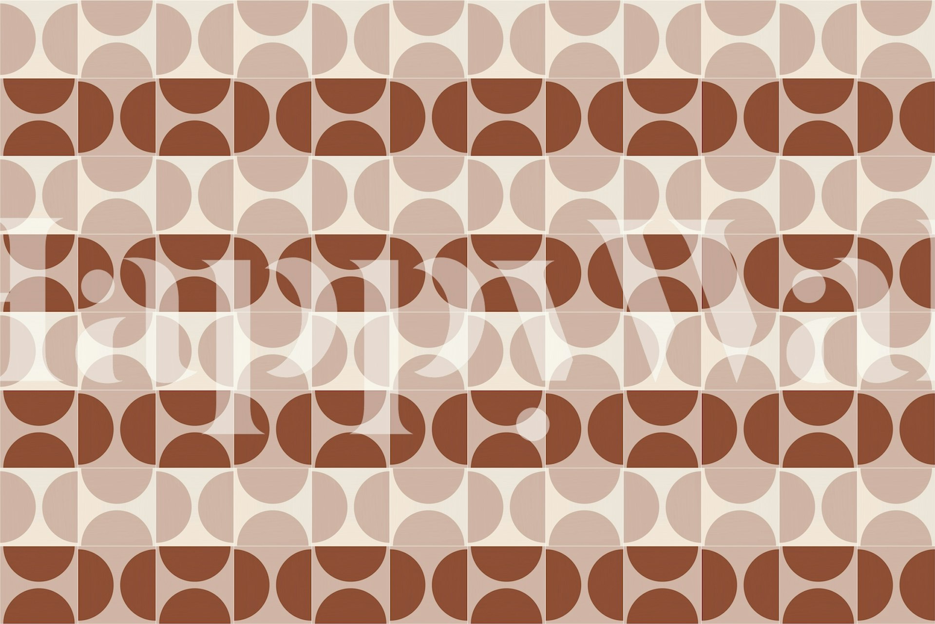 Cotto Tiles Cinnamon i Powder tapeta u sobi