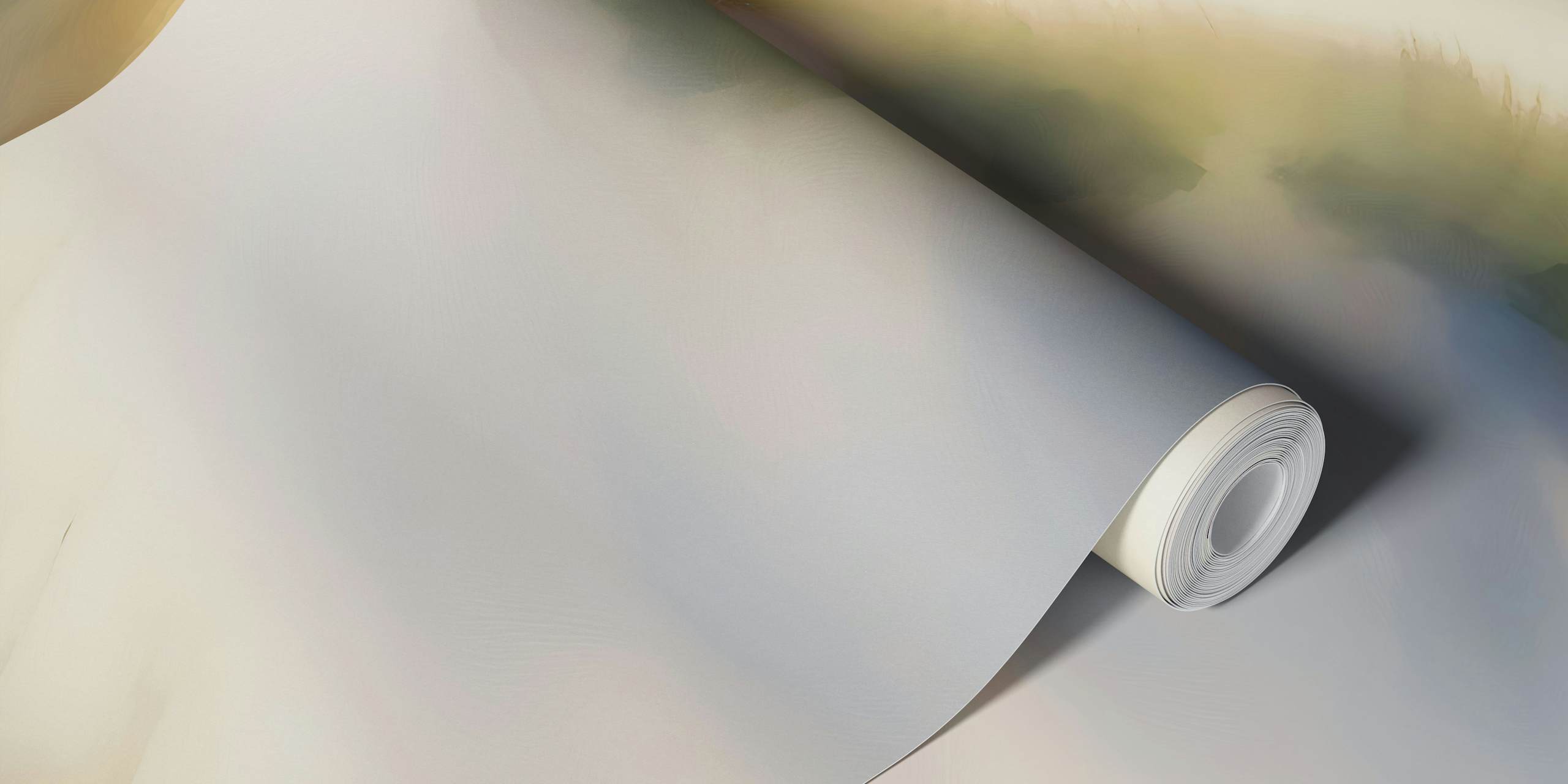 Wild Summer Grass-vægmaleri, der viser vindblæst strandgræs i pastelfarver