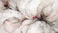 Floral Abstract Watercolor Magenta tapetas
