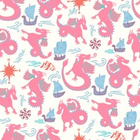 Pink dragons tapete