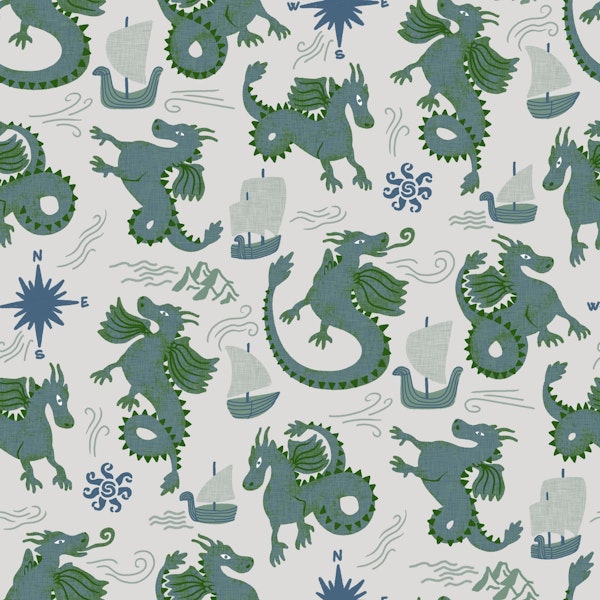 Whimsical dragons neutral