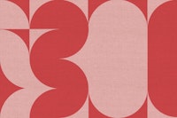 Coral Retro Linen Collage tapete