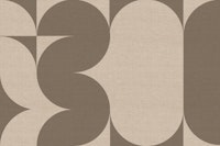 Neutral Retro Linen Collage tapete