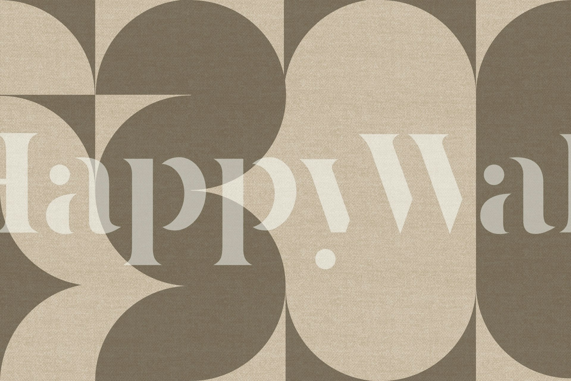 Neutral Retro Linen Collage tapeta u sobi