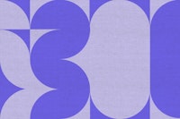 Lilac Retro Linen Collage tapete