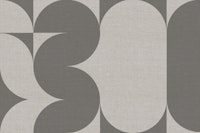 Muted Retro Linen Collage tapete