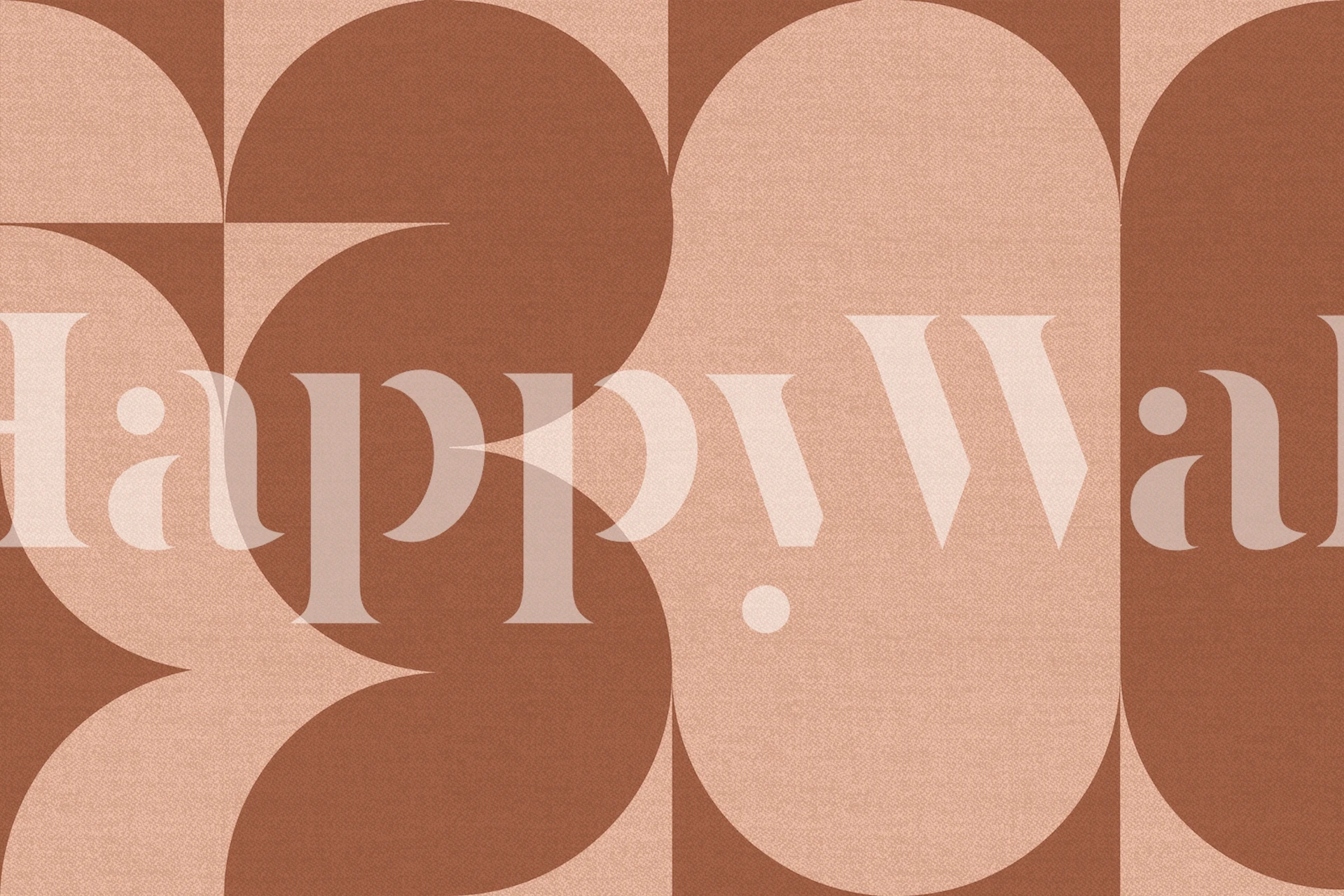 Warm Retro Linen Collage tapet i ett rum