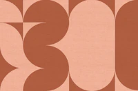 Warm Retro Linen Collage wallpaper