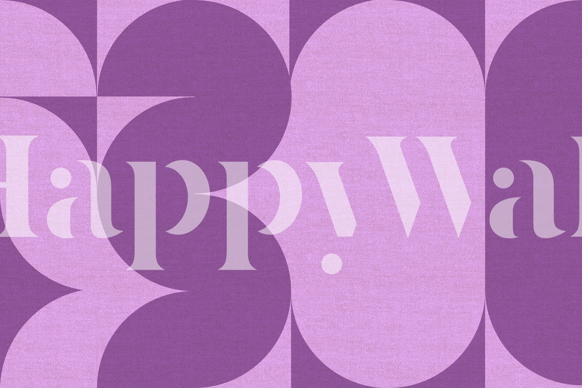 Moody Retro Linen Collage Tapete in einem Raum