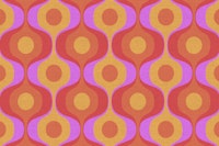 Bold 70s Retro Linen tapete