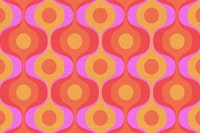 Bold 70s Retro Linen tapet