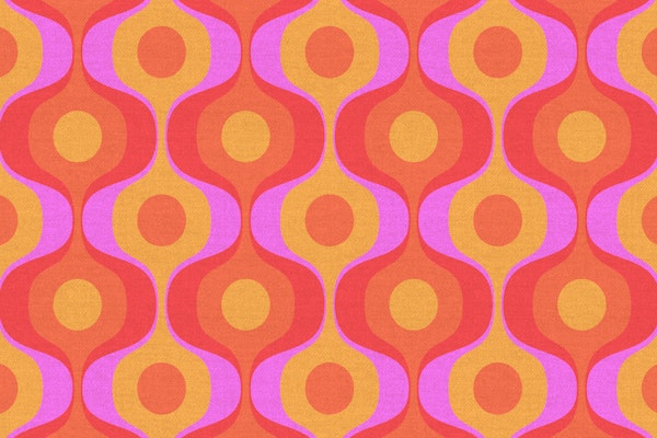 Bold 70s Retro Linen