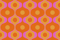 Vivid 70s Retro Linen tapet