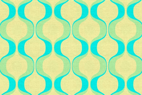Vivid 70s Retro Linen Minimalist