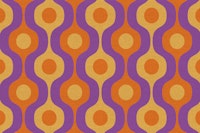 Crazy 70s Retro Linen Pattern papel pintado