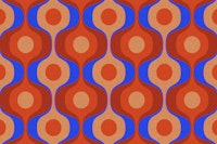 Vibrant 70s Retro Linen Pattern tapete