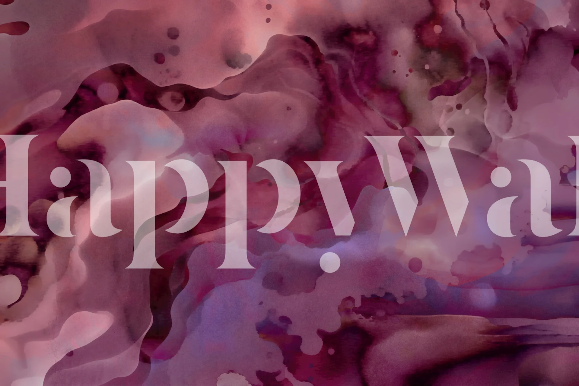 Moody Opulence Abstract papel de parede em um quarto