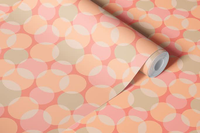 SOFT FOCUS MidMod Abstract Peach Fuzz - Smallwallpaper roll