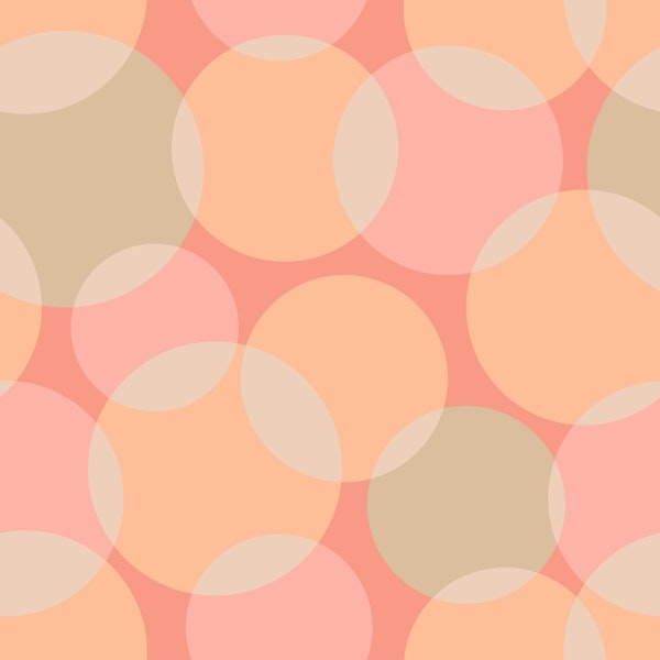 SOFT FOCUS MidMod Abstract Peach Fuzz - Small