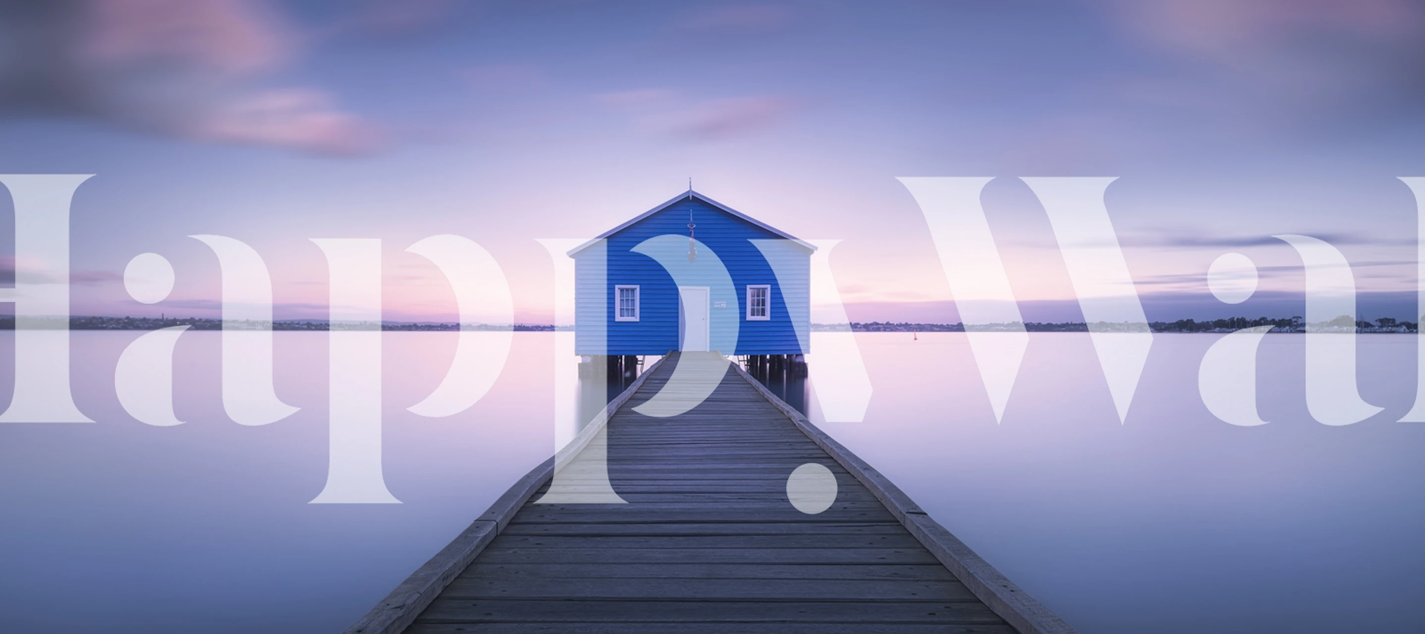 Papier peint Boathouse dans un cadre tranquille