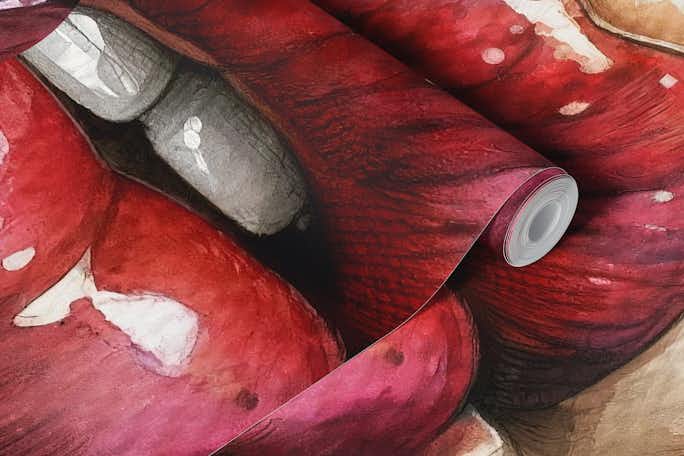 Watercolor Woman Lips #1wallpaper roll