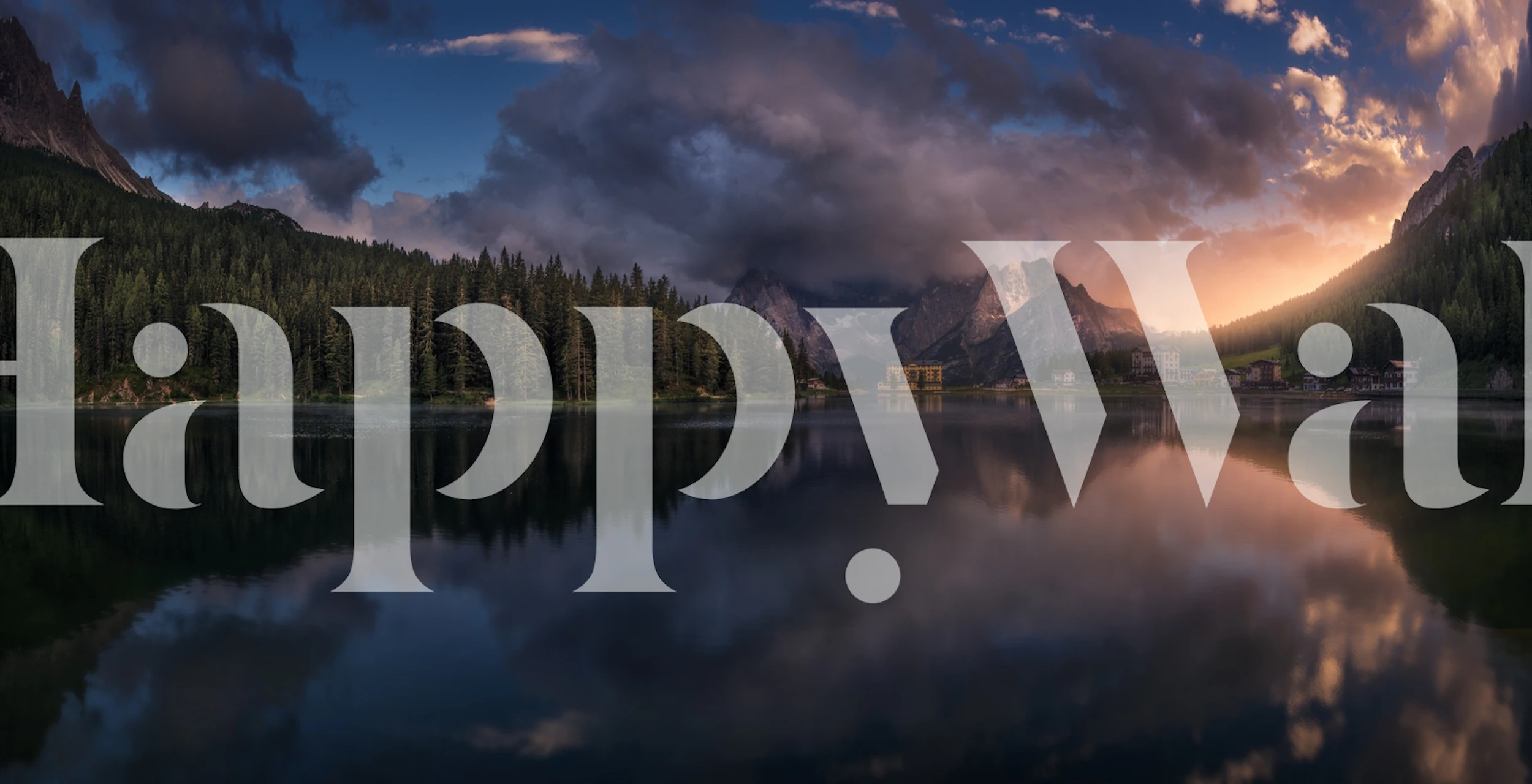 Misurina wallpaper featuring a lakeside view