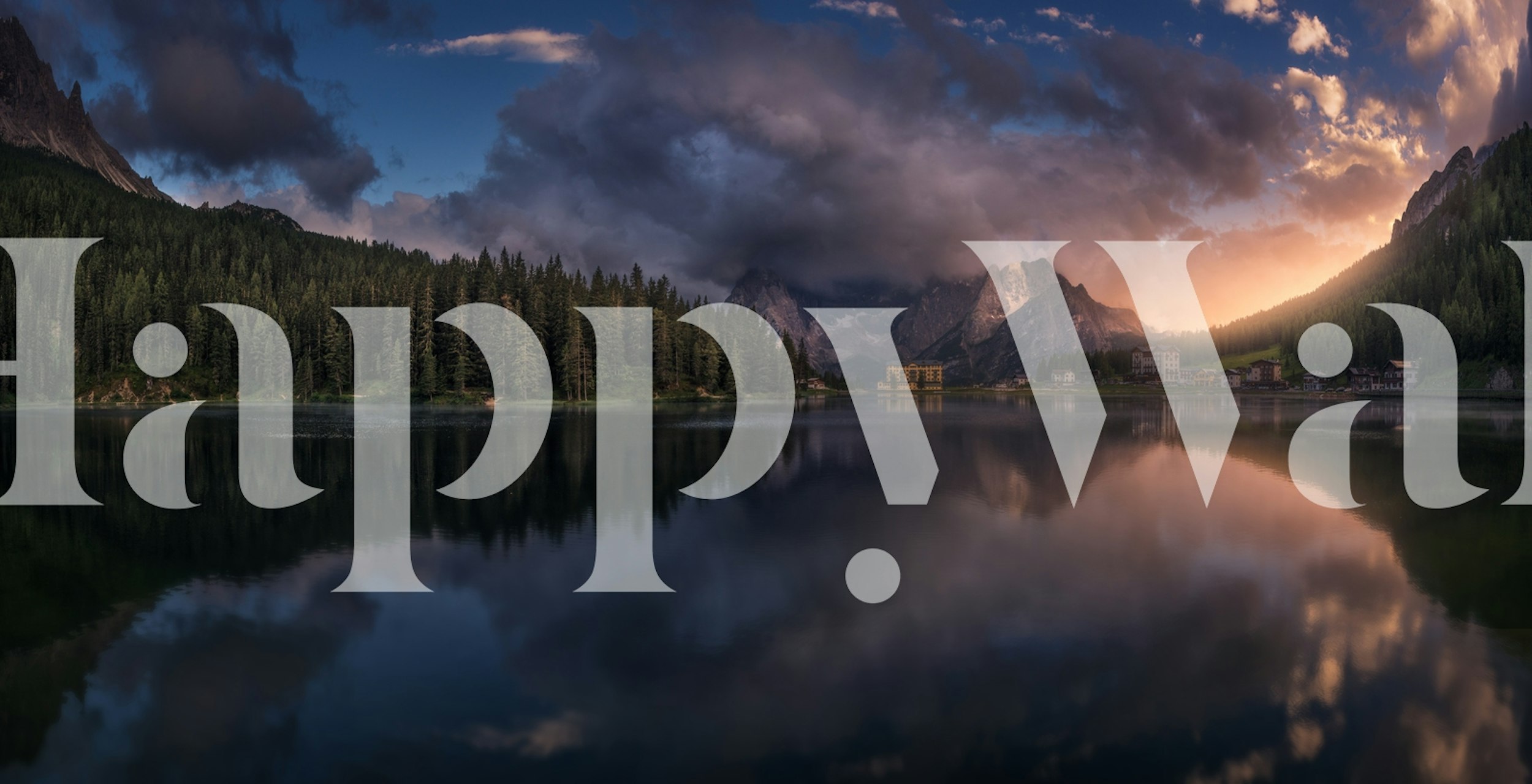 Misurina wallpaper featuring a lakeside view