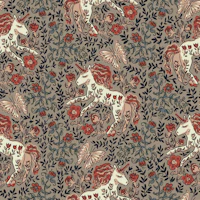 Medieval unicorn vintage earth tone tapete