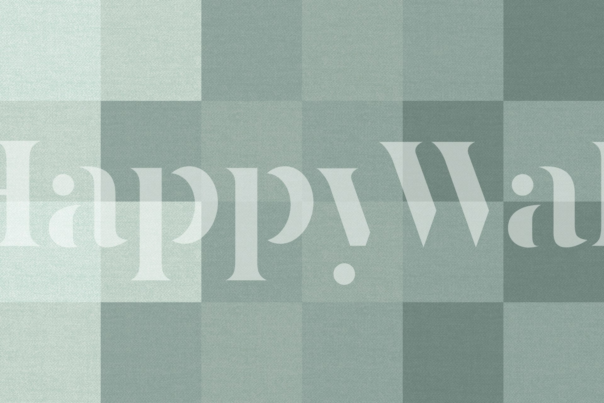Papel tapiz checkerboard Sage Linen en una habitación