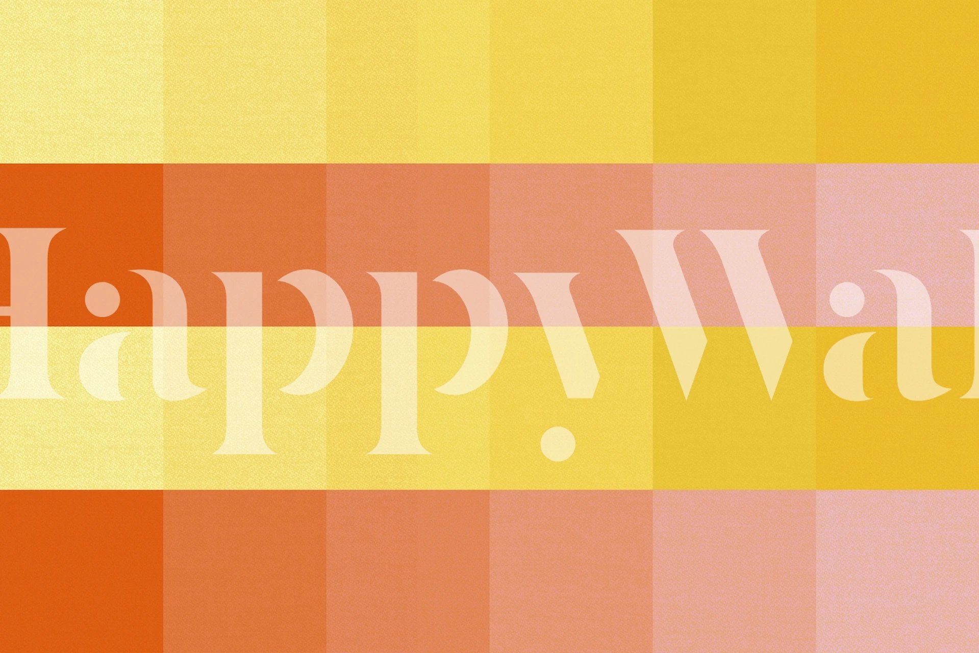 Padrão Sunshine Grid Checkerboard com quadrados amarelos, laranja e terracota quentes