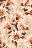 Gazania Floral - Cream carta da parati