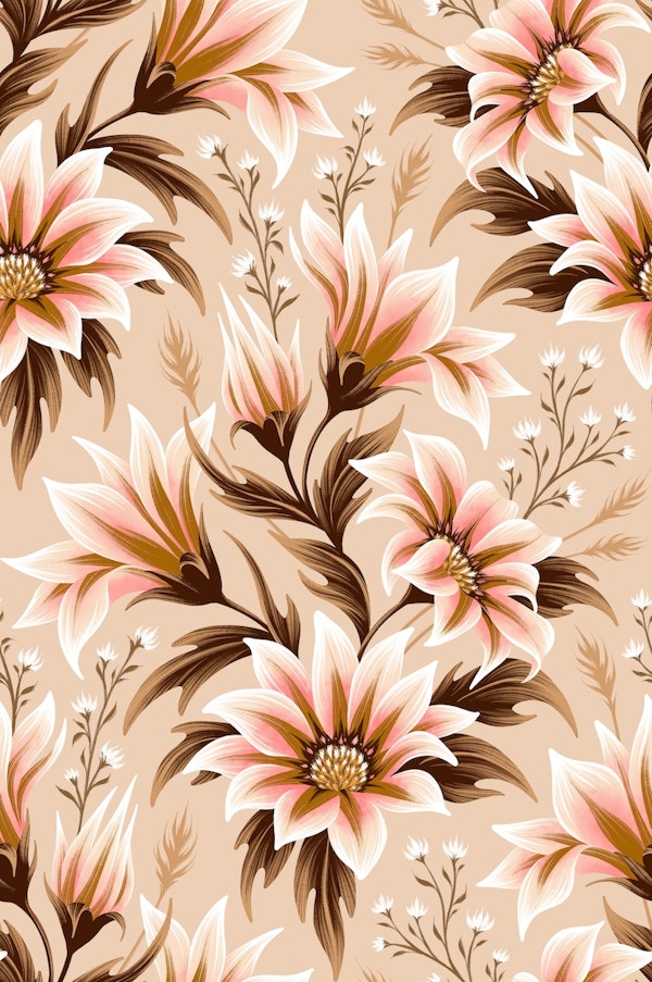 Gazania Floral - Cream