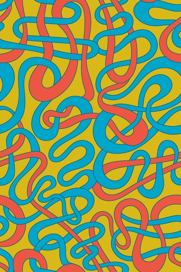 Tangled Stripes Groovy Squiggly Stripe Circus