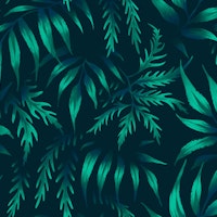 Fernleaf Aralia - Dark Emerald behang
