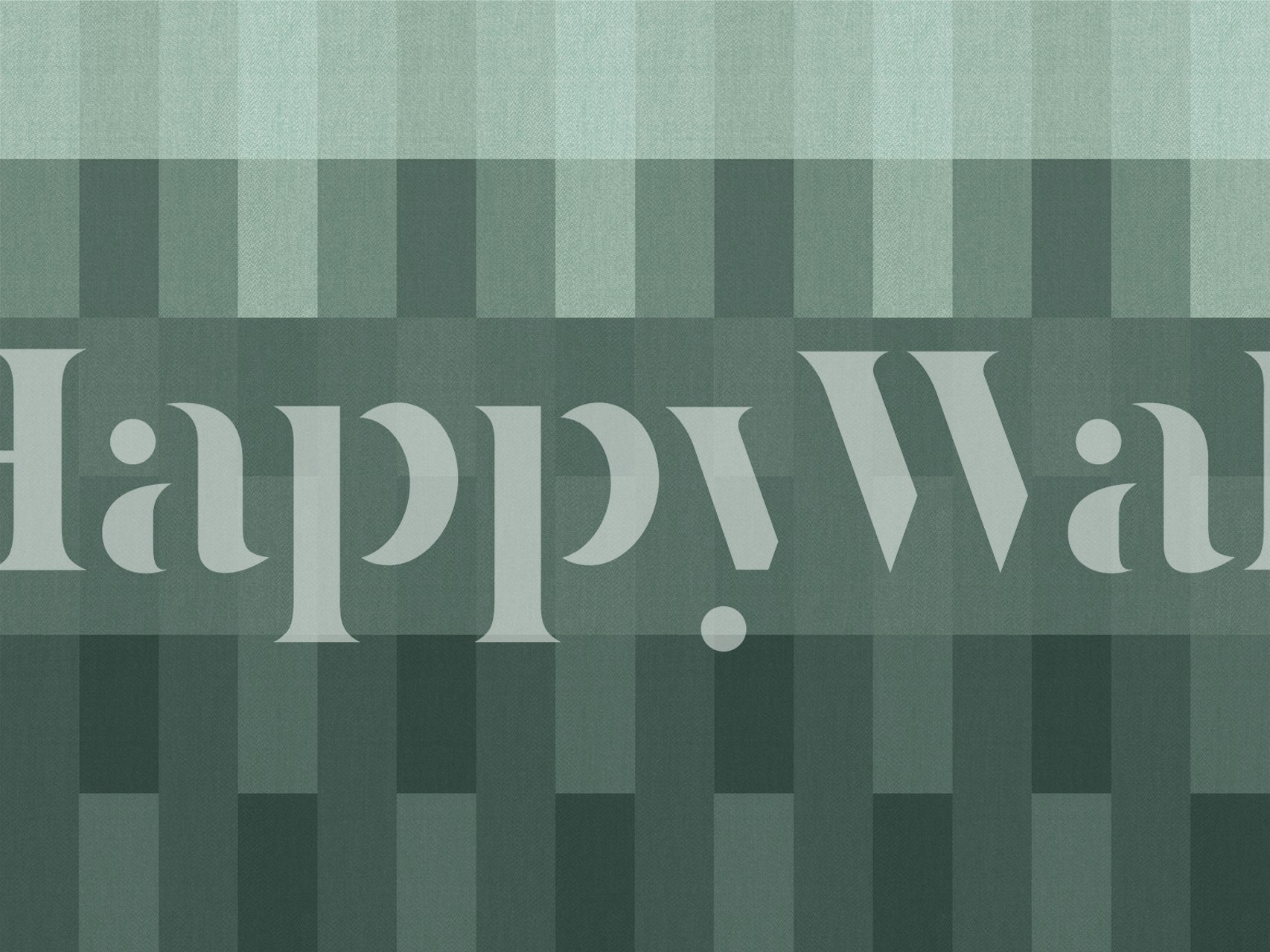 Carta da parati minimalista Art Déco verde con forme geometriche