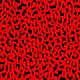 Leopard Print on Red