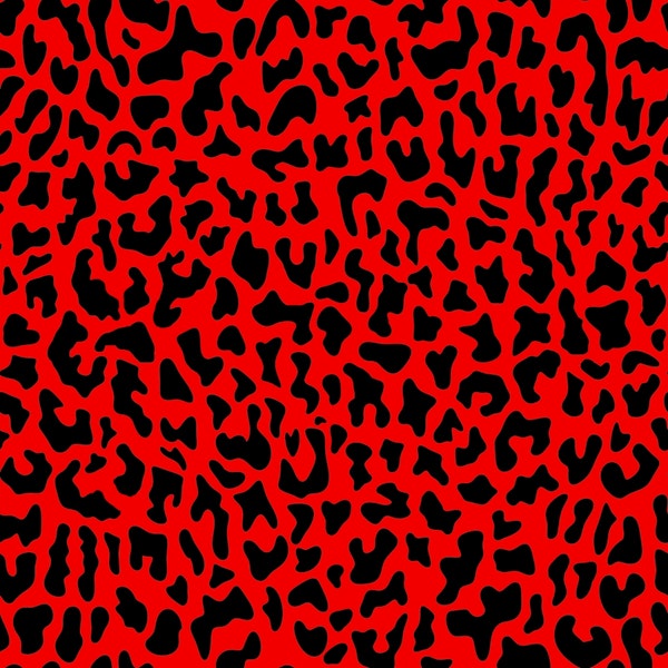 Leopard Print on Red
