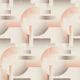 Geometric Gradient peach brown