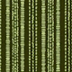 Hand drawn boho stripe jungle green