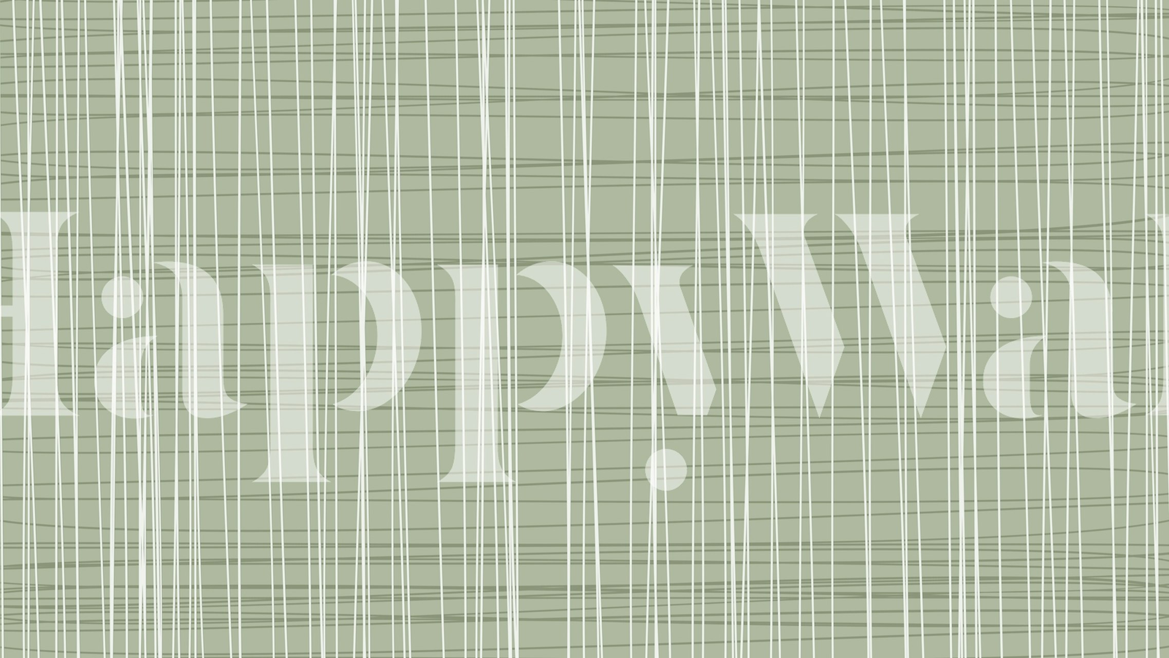 Geometric stripes in sage green and white wallpaper